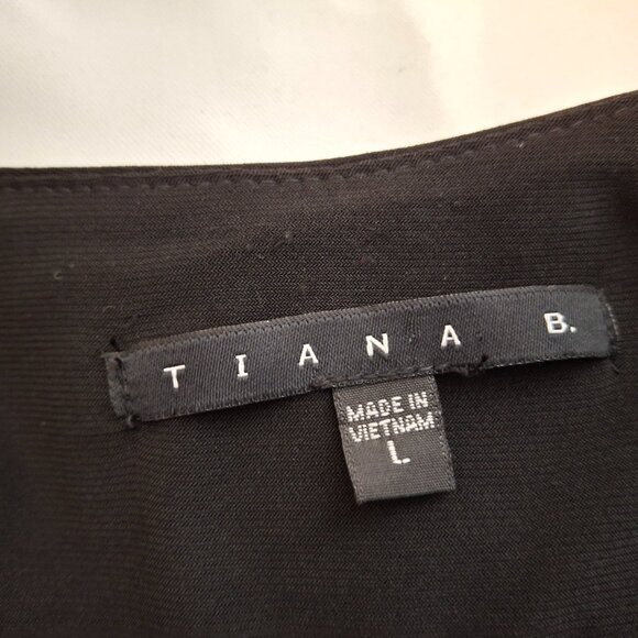 Peplum Top Slimming Ruffle Neckline Empire Style Large Tiana B. Size L - Picture 11 of 11